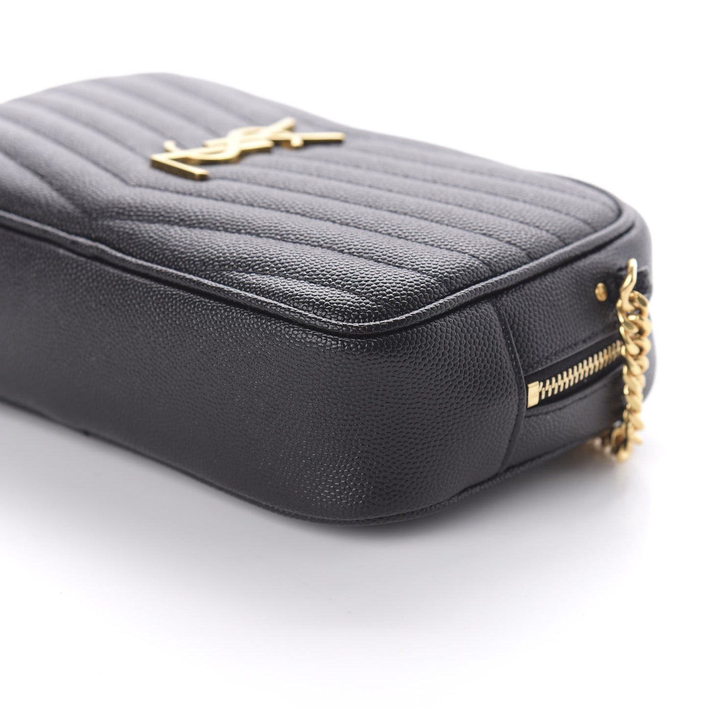 Grain De Poudre Matelasse Monogram Mini Lou Camera Bag Black