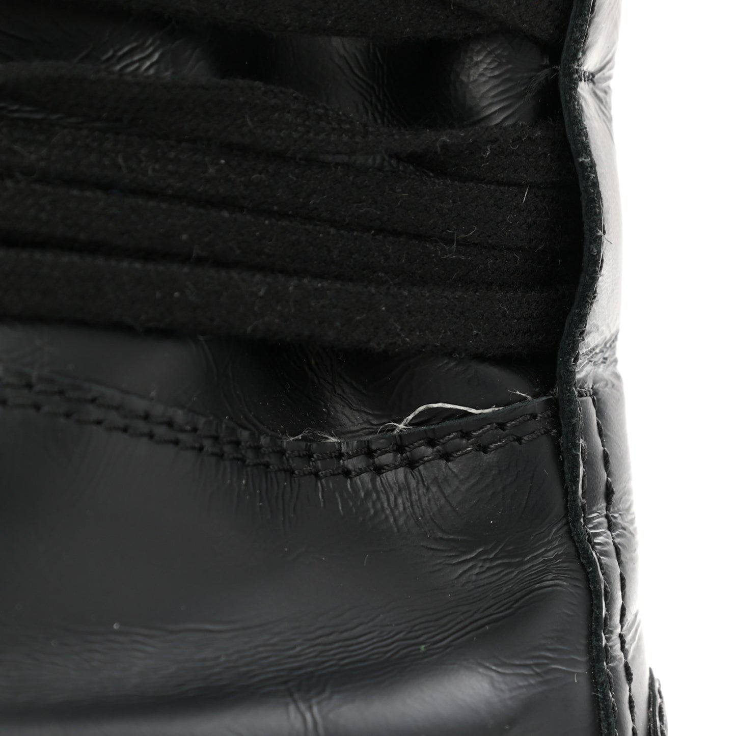 Lambskin High Top Sneakers 38.5 Black