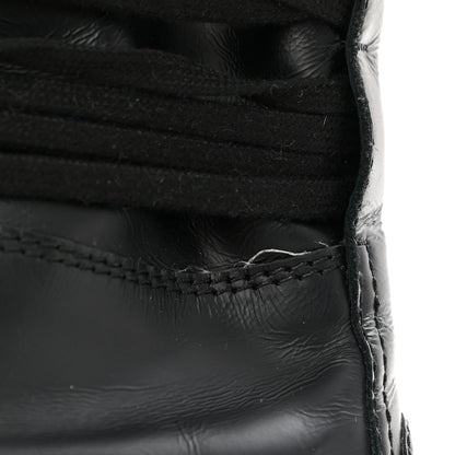 Chanel Lambskin High Top Sneakers 38.5 Black 10 of 10