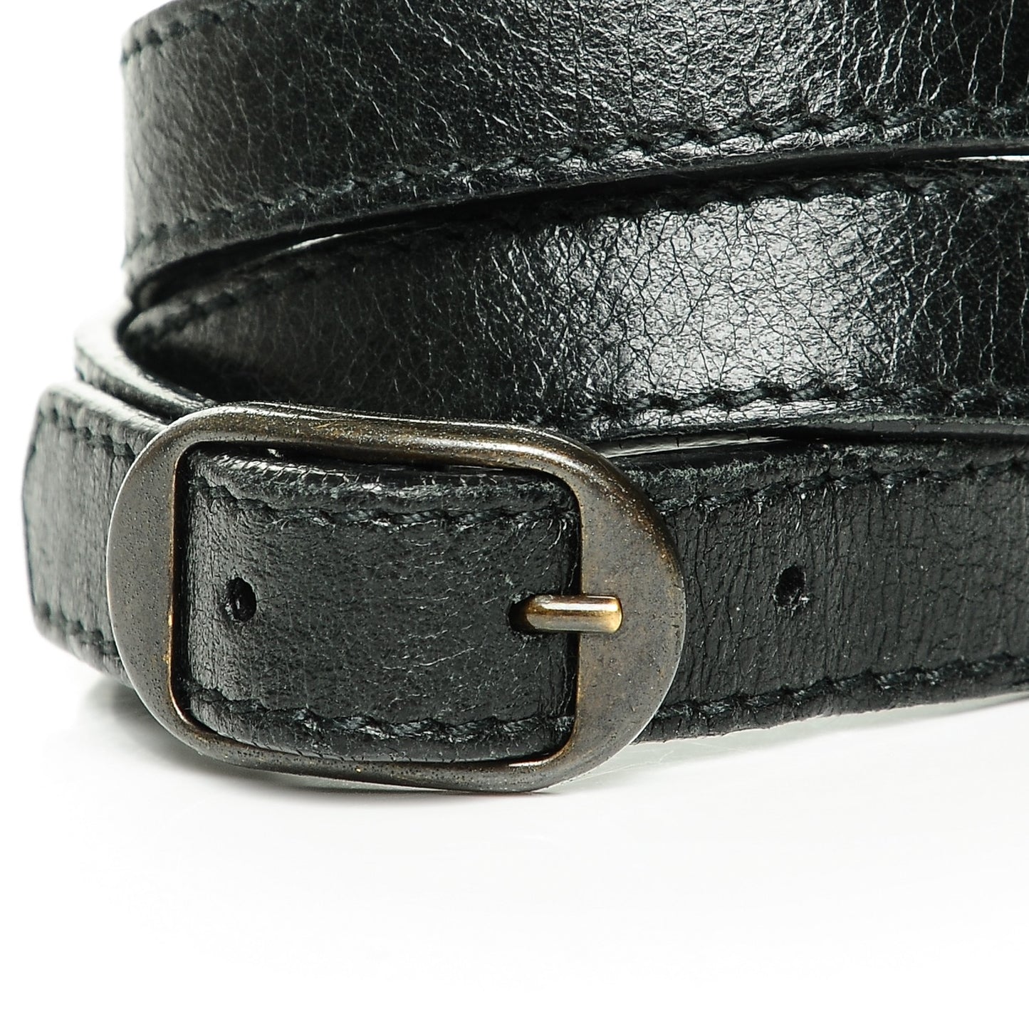 Agneau Arena Classic Hardware Triple Tour Bracelet S Black
