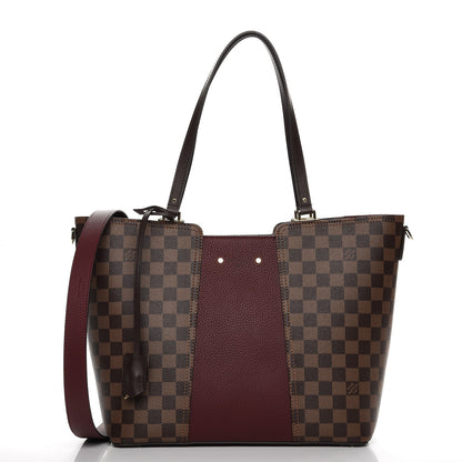 Louis Vuitton Damier Ebene Taurillon Jersey Bordeaux 1 of 9
