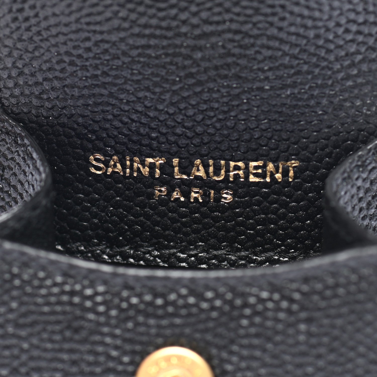 Saint Laurent Grain De Poudre Monogram Airpods Case Black 5 of 8
