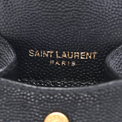 Saint Laurent Grain De Poudre Monogram Airpods Case Black 5 of 8