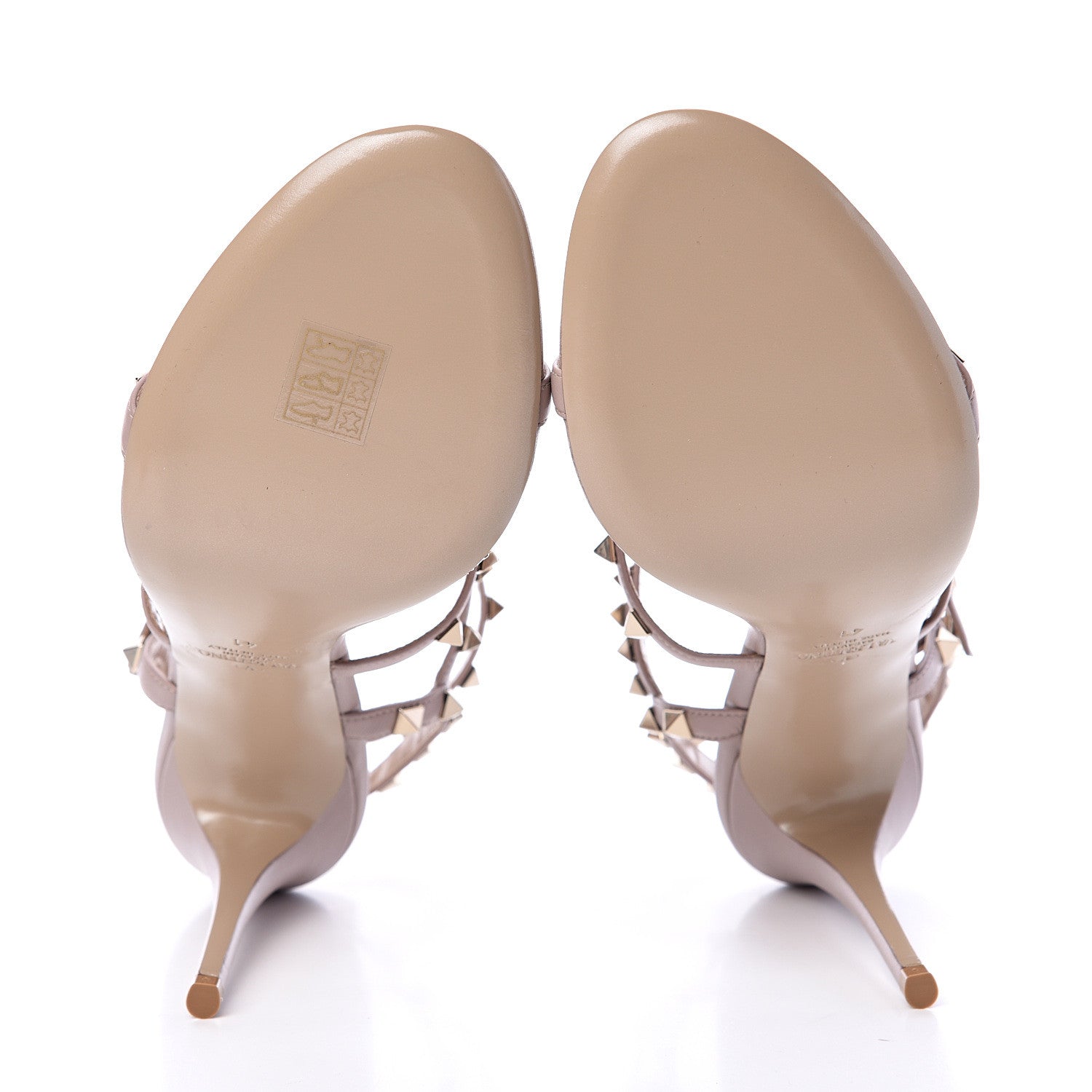 Valentino Garavani Nappa Rockstud Gladiator 105mm Sandals 41 Poudre 5 of 7