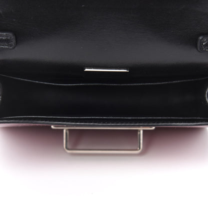 Prada Metallic Vitello Saffiano Cahier Bag Ibisco Black 5 of 11