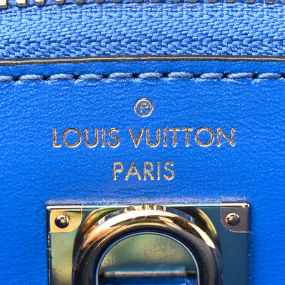 Louis Vuitton Calfskin City Steamer PM Blue 6 of 10