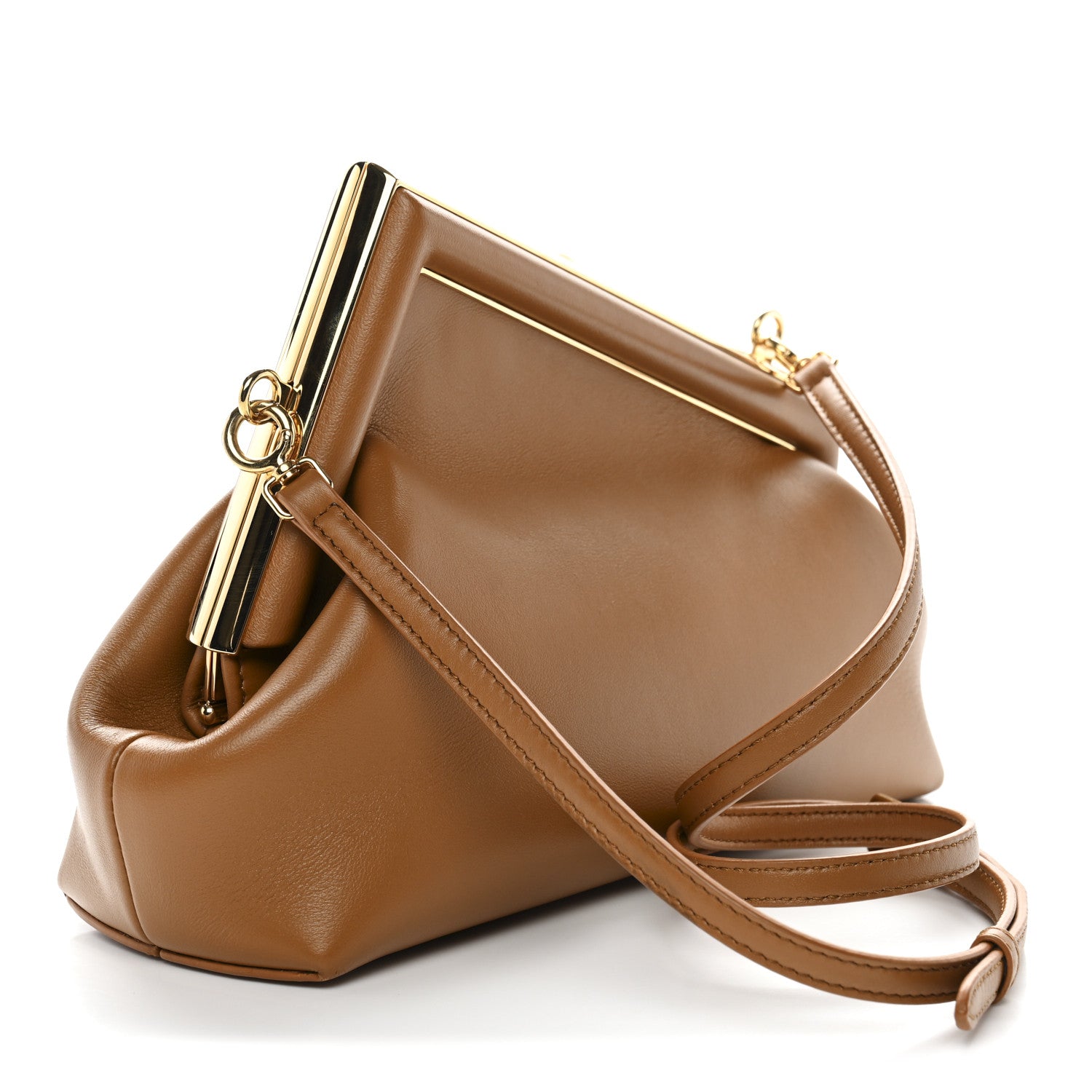 Fendi Shiny Nappa Small Fendi First Caramello 1848072 – FASHIONPHILE