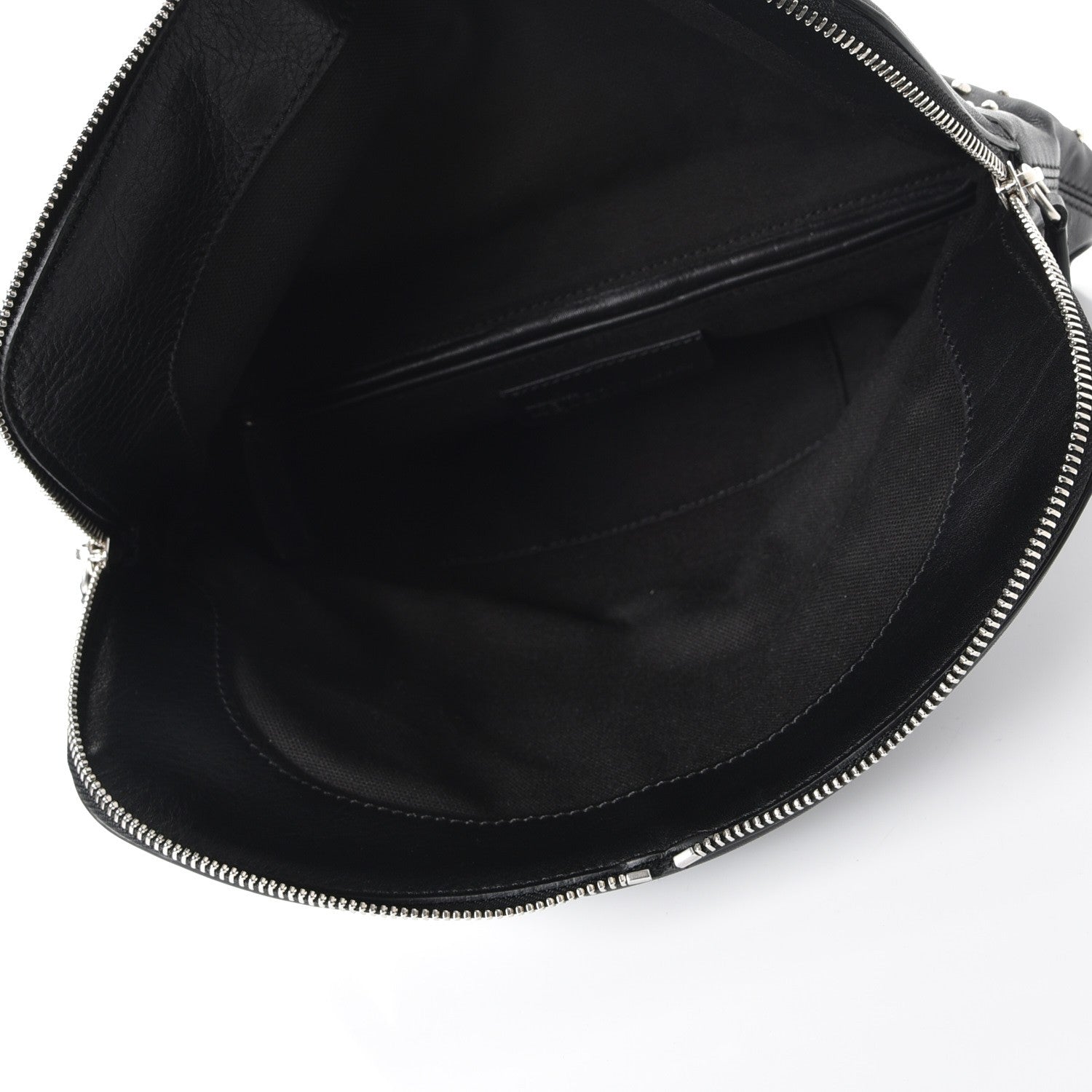 Alexander McQueen Calfskin Studded Padlock Skull Clutch Black 5 of 7
