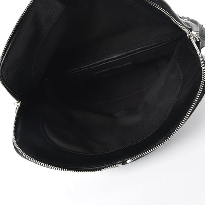 Alexander McQueen Calfskin Studded Padlock Skull Clutch Black 5 of 7