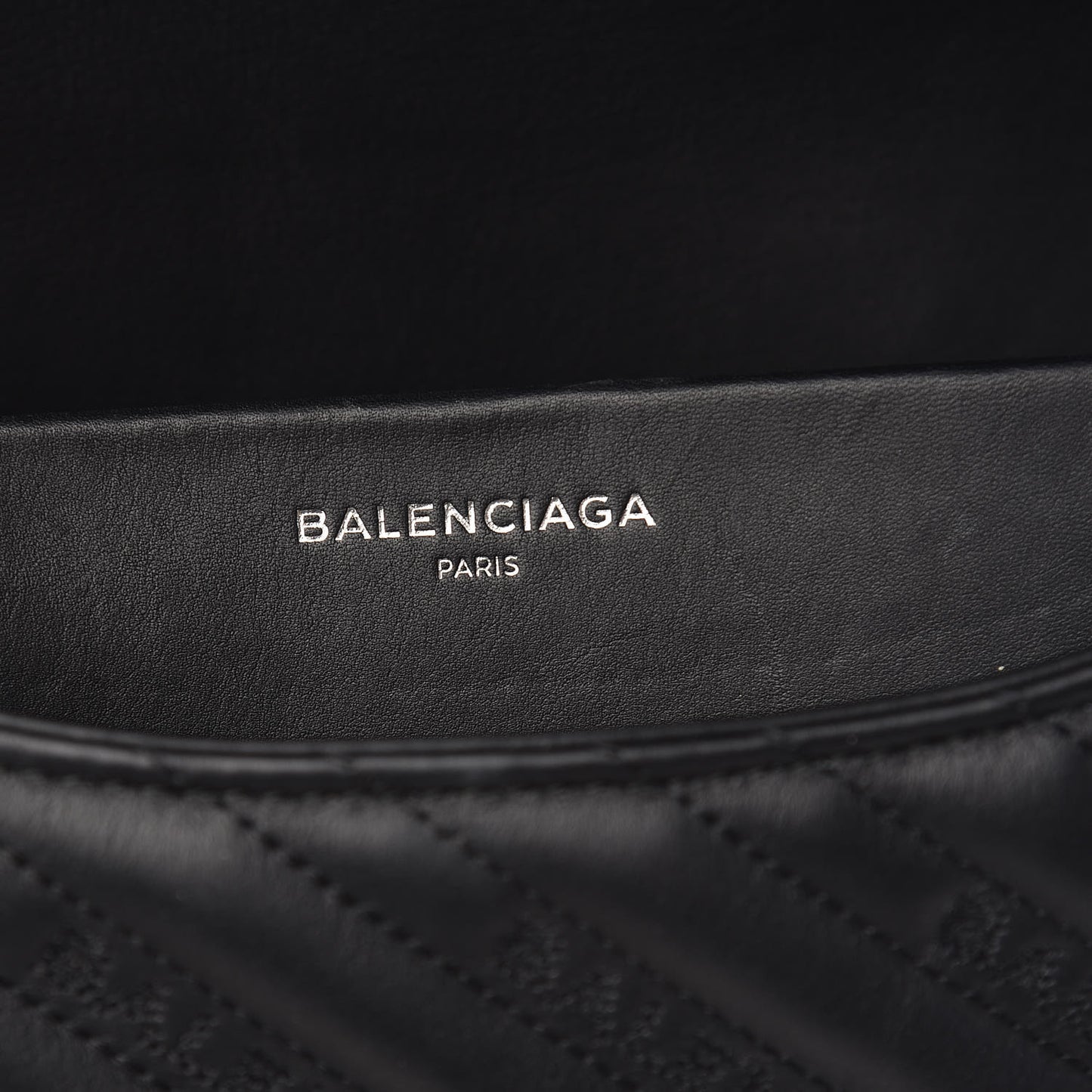 Calfskin Logo Matelasse Large BB Flap Chain Shoulder Bag Black