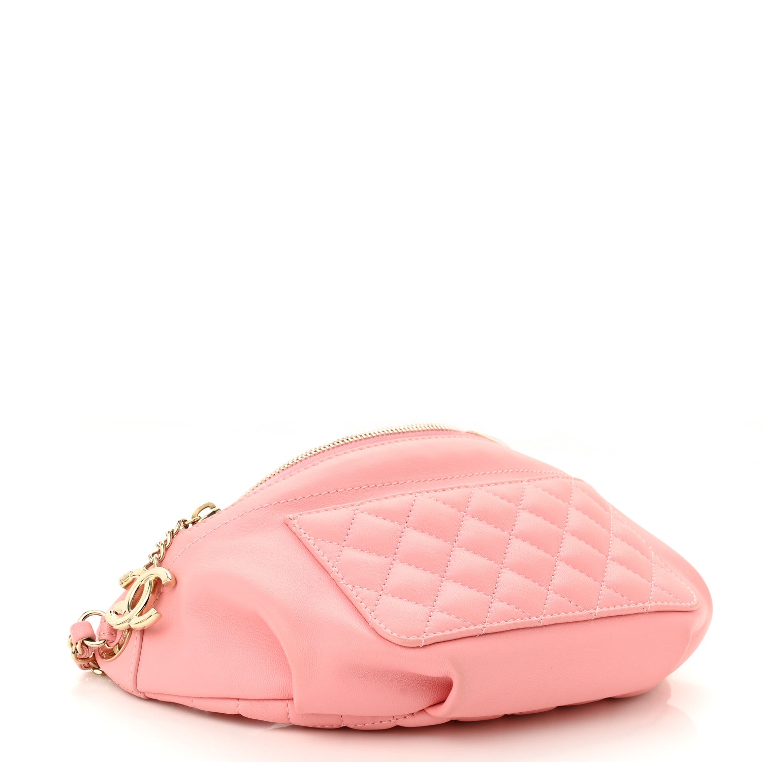 Chanel Lambskin Quilted Bi Waist Bag Fanny Pack Pink 4 of 10