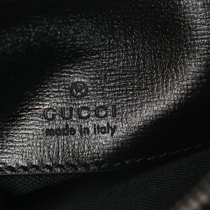 Gucci GG Supreme Monogram Azalea Calfskin Small Retro Interlocking G Wristlet Messenger Bag Black 6 of 12