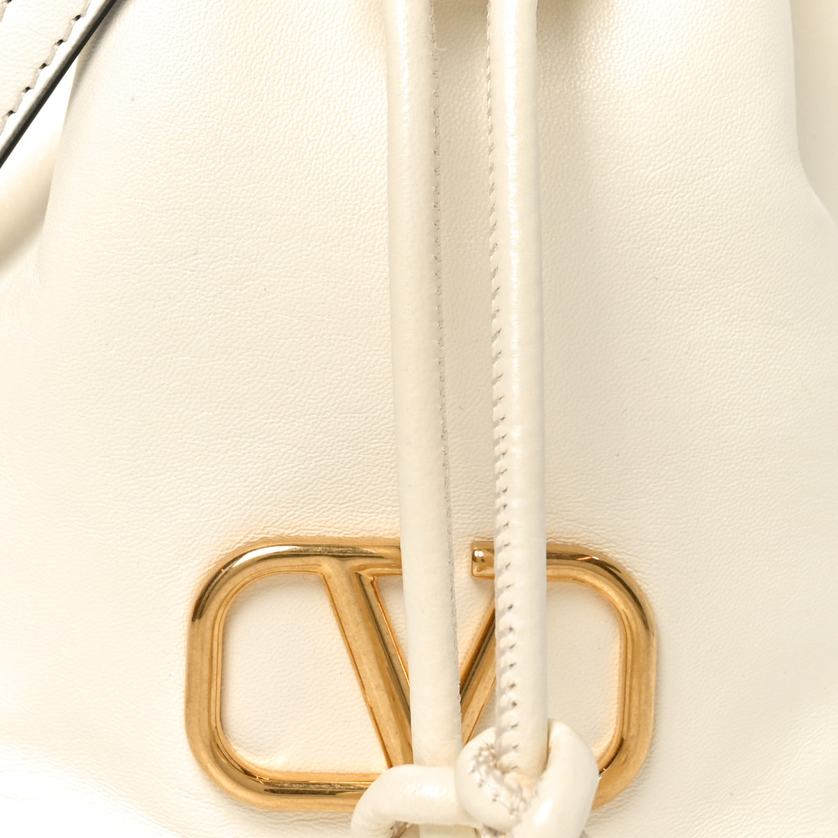 Valentino Garavani Nappa Mini VLogo Signature Bucket Bag Light Ivory 7 of 9