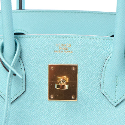Hermes Epsom Birkin 30 Bleu Atoll 17 of 35