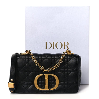 Christian Dior Calfskin Cannage Small Caro Bag Black 11 of 11
