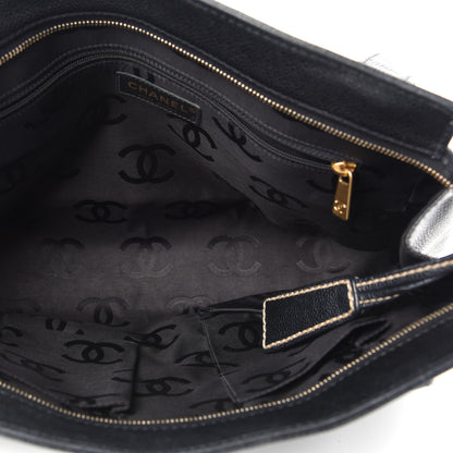 Chanel Caviar Stitched CC Shoulder Bag Black 5 of 10