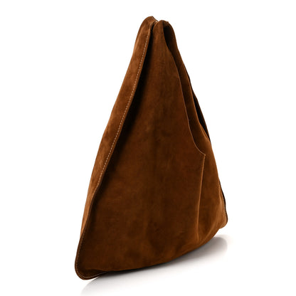 The Row Suede Small Bindle Bag Bistre Ecru 3 of 9