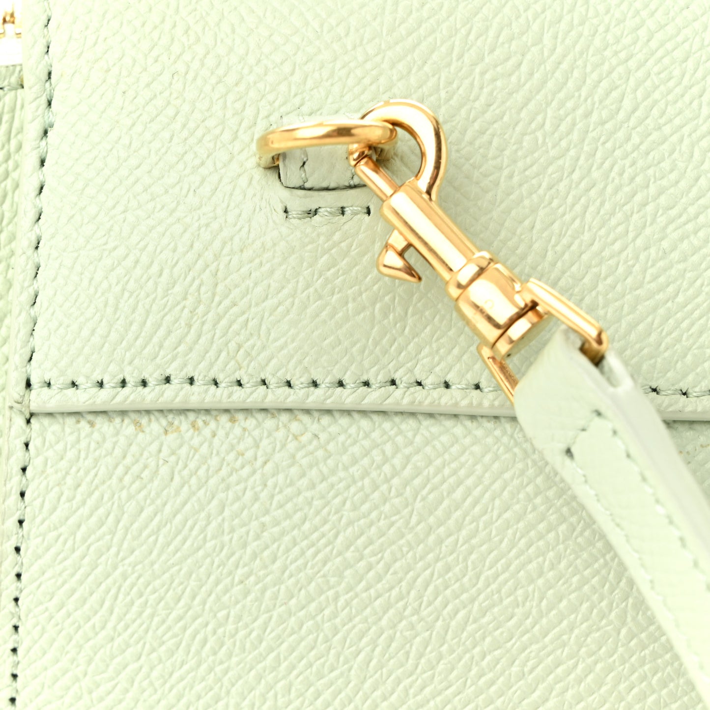 Grained Calfskin Nano Belt Bag Jade