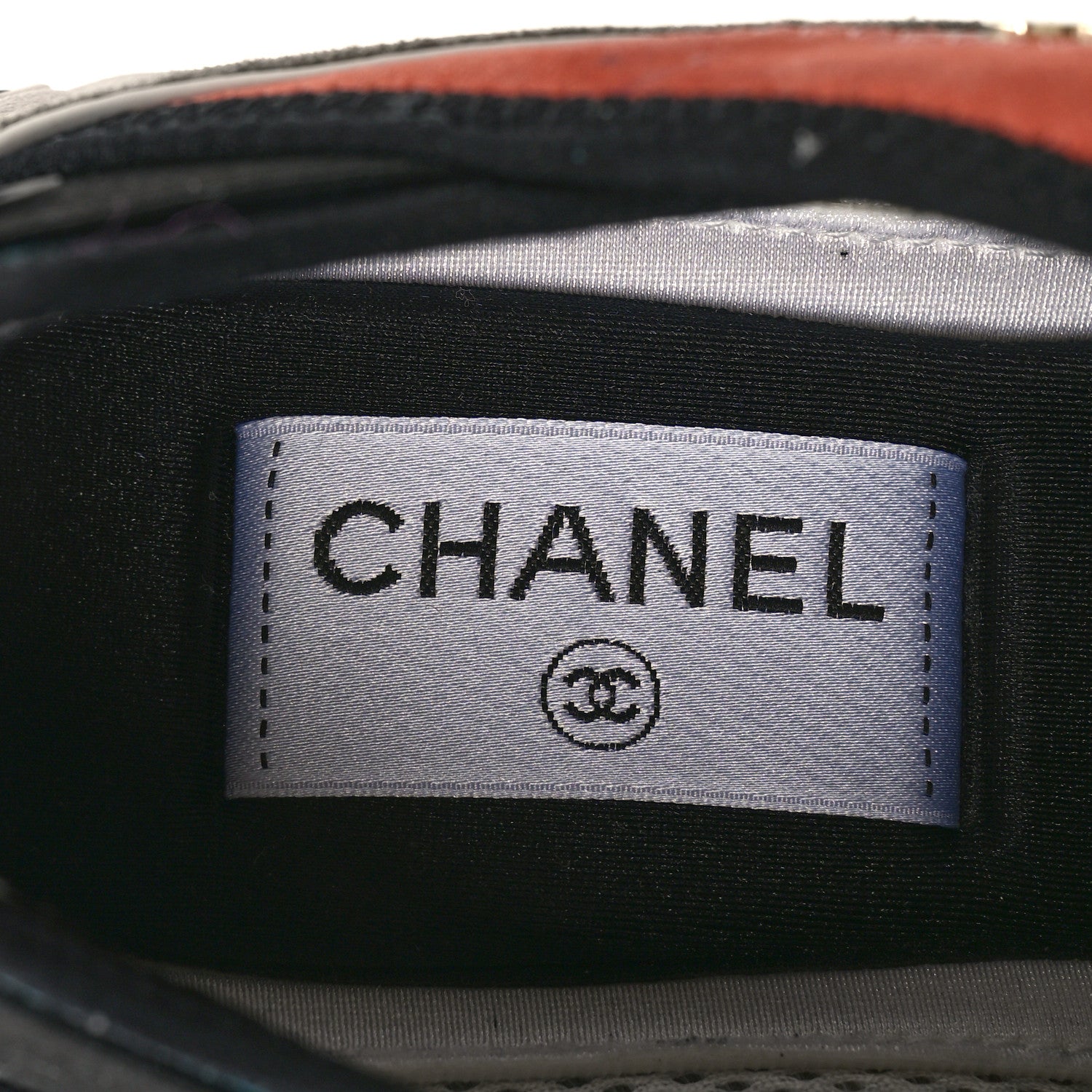 Chanel Fabric Suede CC Sneakers 36 White Light Grey Pink 8 of 10