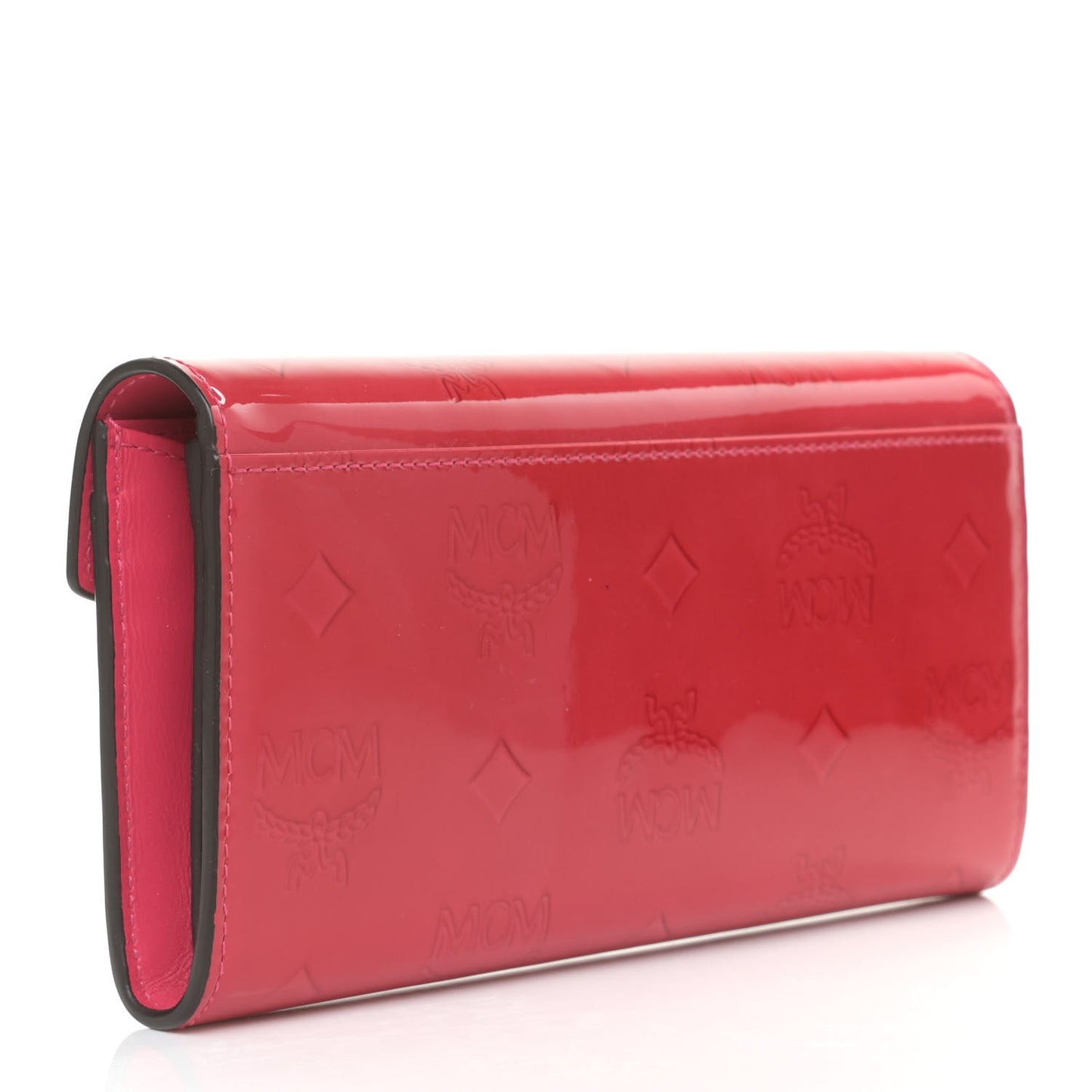 Patent Monogram Continental Flap Wallet Love Potion