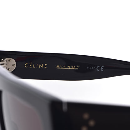 Celine Acetate Aviator Sunglasses CL 40001I Black Havana 6 of 8