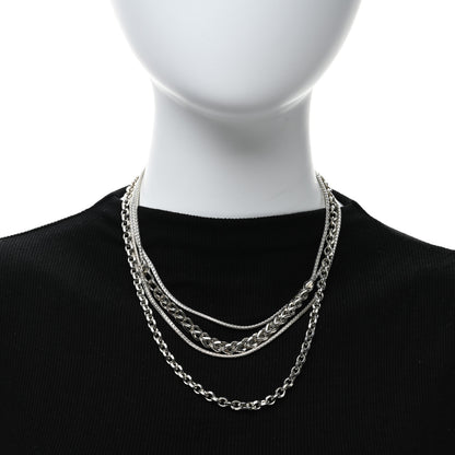 John Hardy Sterling Silver Asli Classic Chain Multi Row Necklace 3 of 4