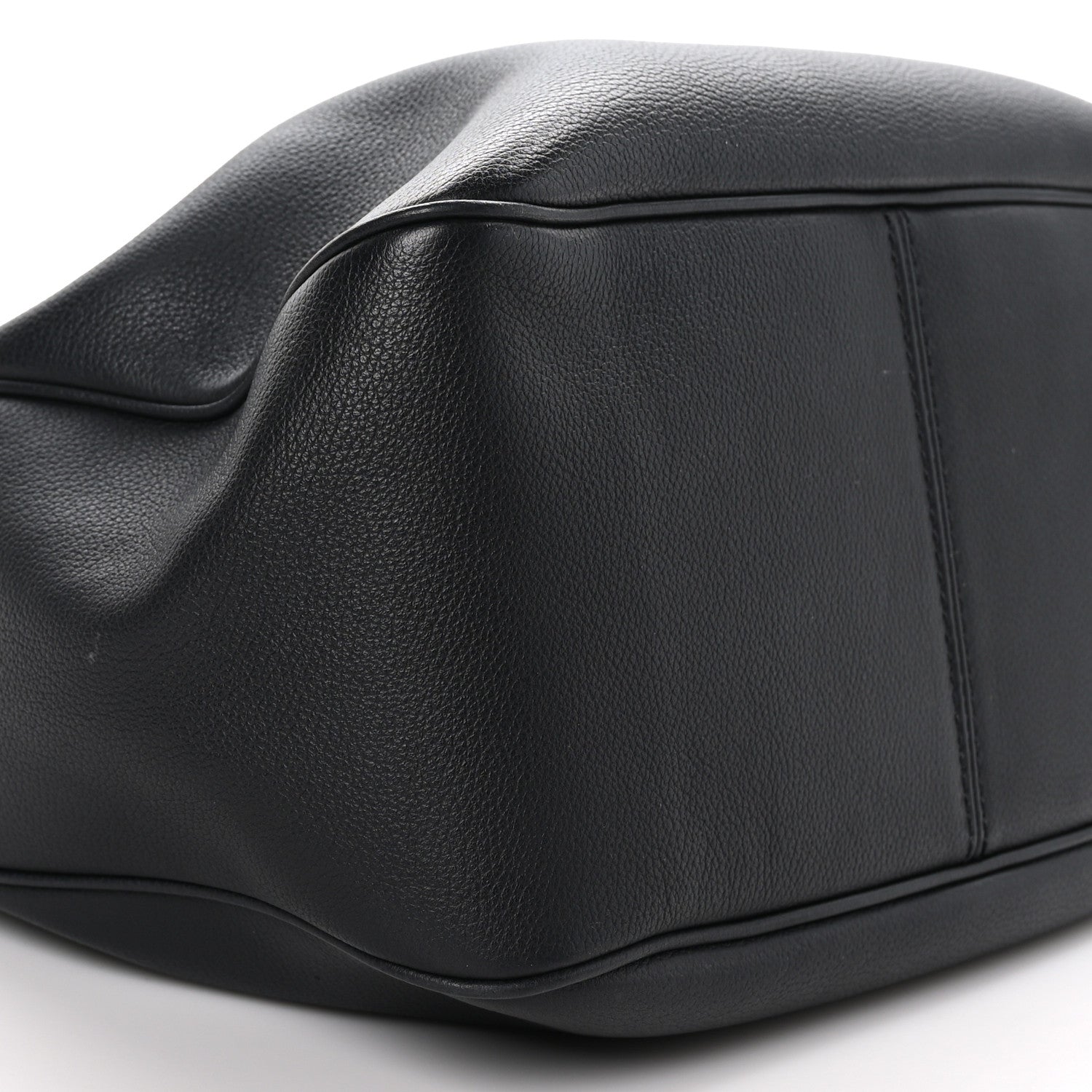 Versace Grained Calfskin La Medusa Bucket Bag Black 7 of 8