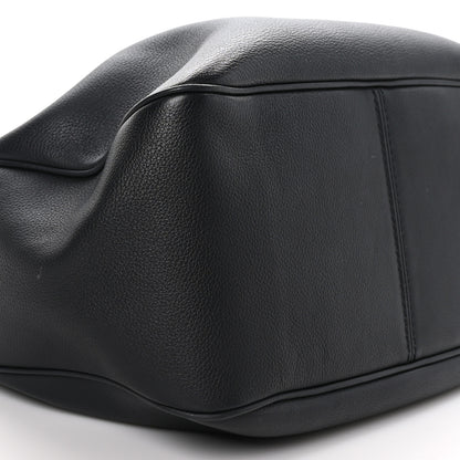 Versace Grained Calfskin La Medusa Bucket Bag Black 7 of 8