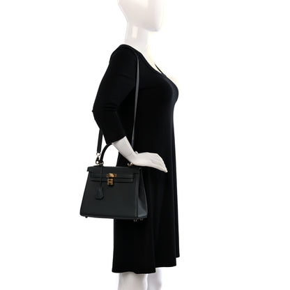 Hermes Togo Kelly Retourne 25 Vert Fonce 3 of 11