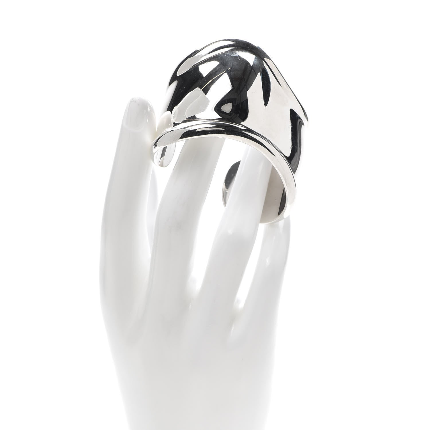 Tiffany Sterling Silver Small Elsa Peretti Left Wrist Bone Cuff Bracelet 2 of 4