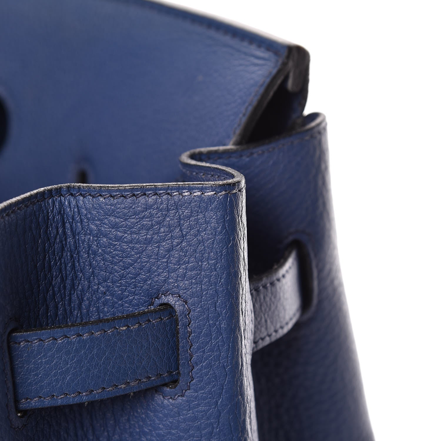 Hermes Taurillon Clemence Birkin 35 Bleu Brighton 9 of 16