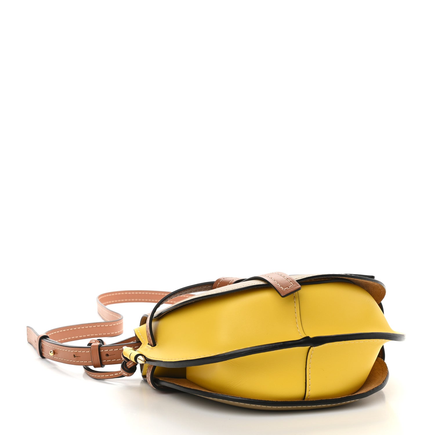 Loewe Calfskin Small Gate Crossbody Bag Mocca Yellow Pecan 4 of 8