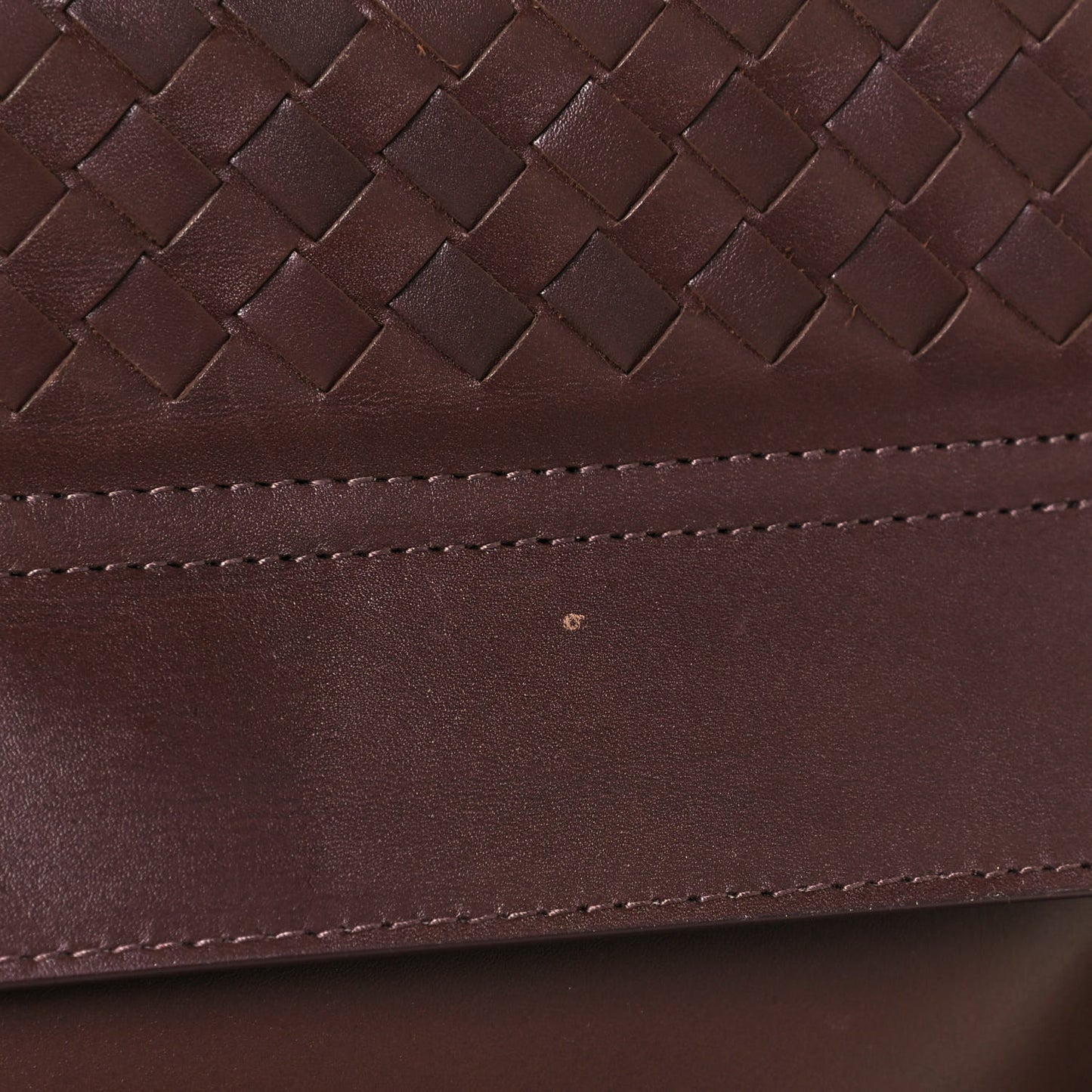 Nappa Intrecciato Messenger Bag Ebano