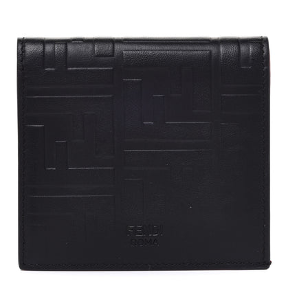 Fendi Vitello Grace FF Gradient Embossed Bi-fold Wallet Black 1 of 8