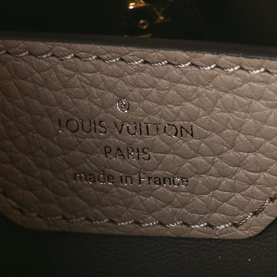 Louis Vuitton Taurillon Snakeskin Capucines BB Galet 6 of 8