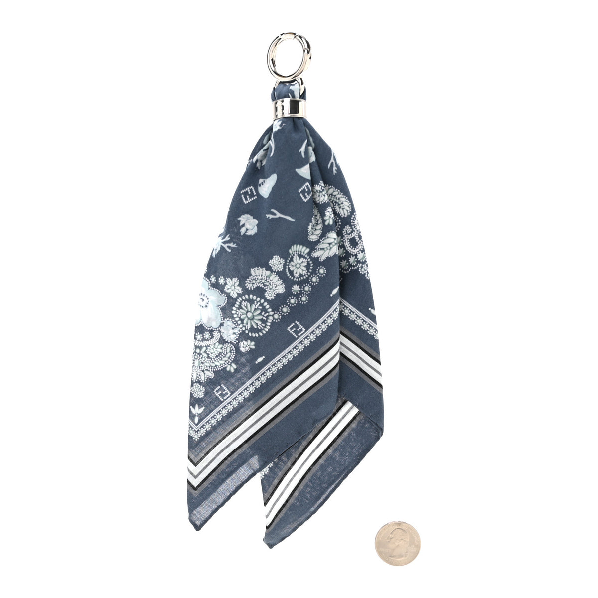 Cotton Bandana Print Bag Charm Myrtle