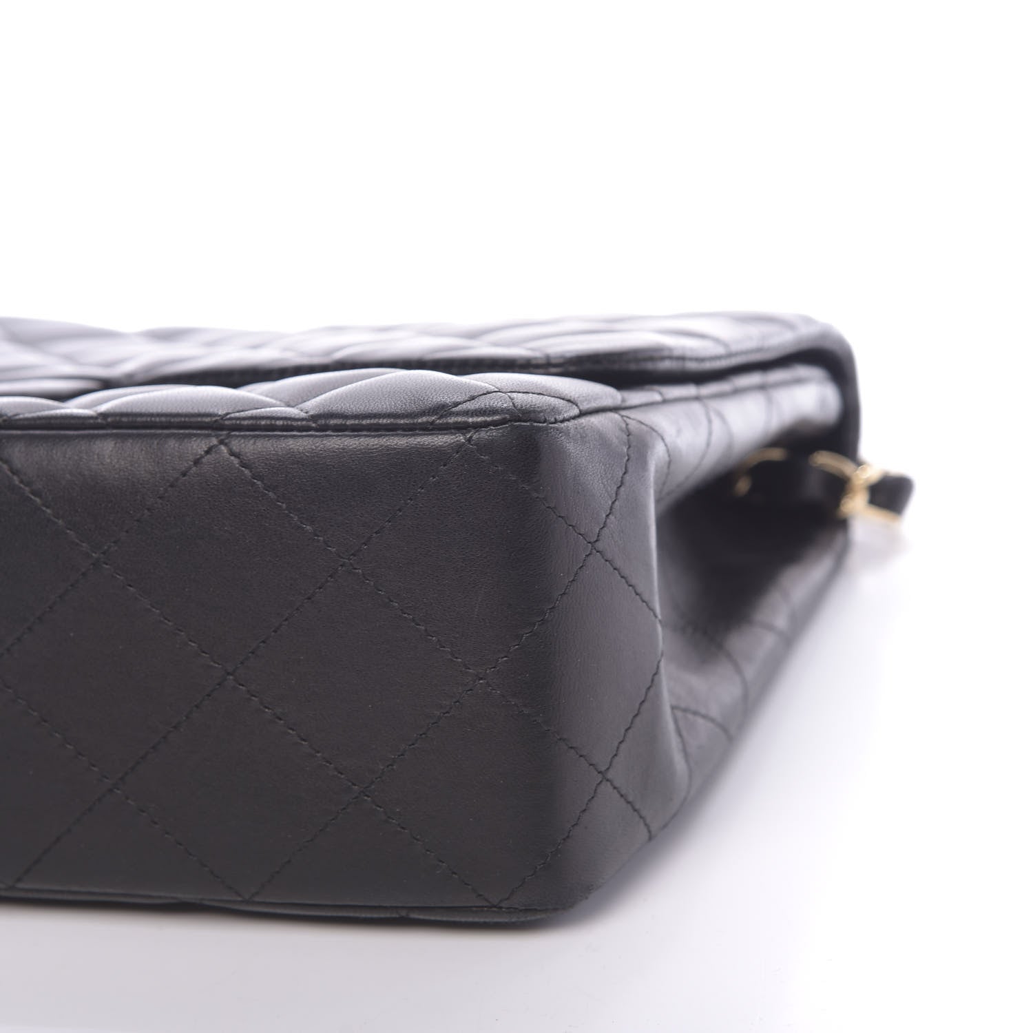 Chanel Lambskin Quilted Jumbo Single Flap Black 9 of 15
