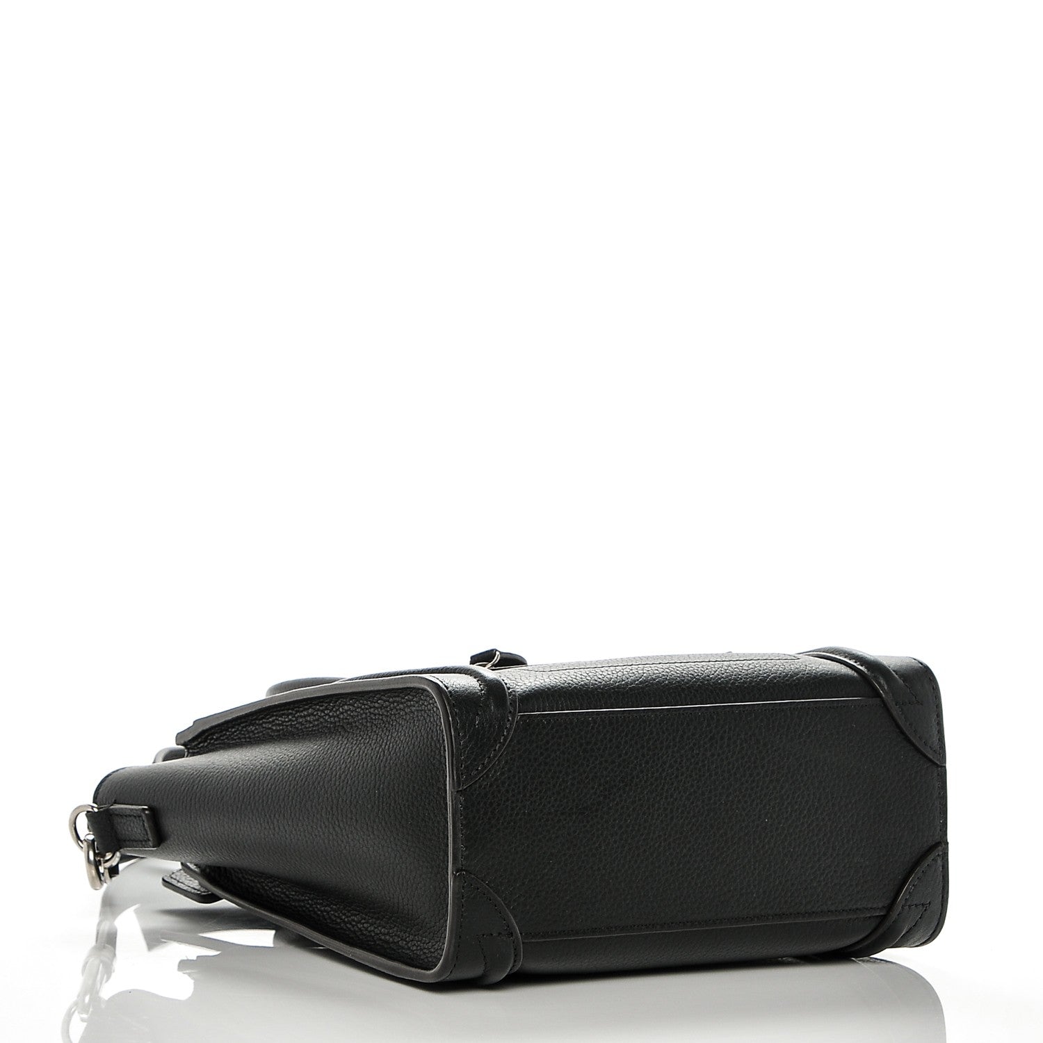 Celine Drummed Calfskin Nano Luggage Black 4 of 6