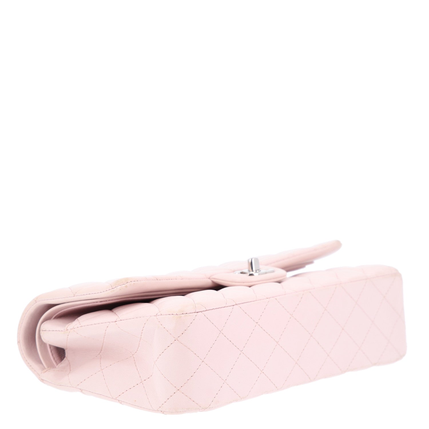 Chanel Lambskin Quilted Medium Double Flap Light Pink 5 of 11