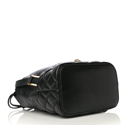 Versace Nappa Quilted Medusa Bucket Bag Black 4 of 12