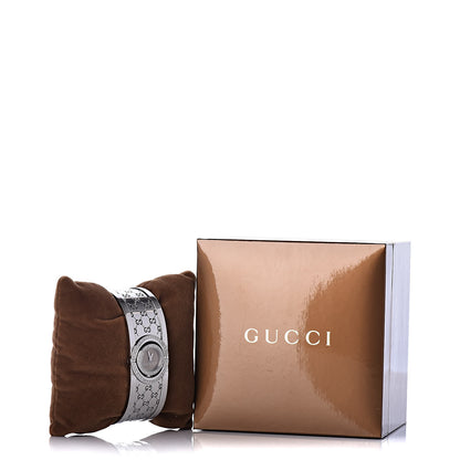 Gucci Stainless Steel Diamond Pave Bezel 23mm Twirl Quartz Watch Brown 7 of 7