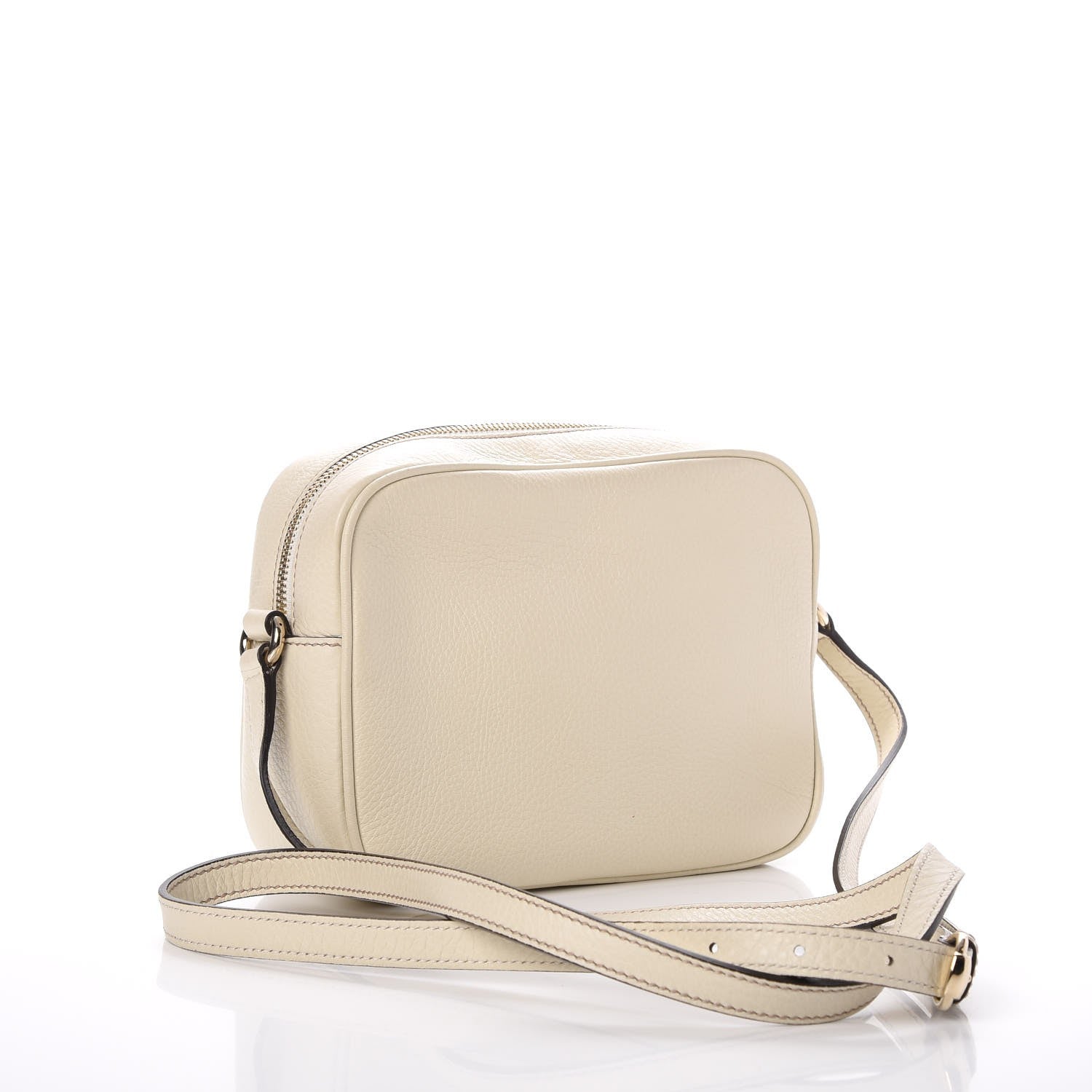 Gucci Pebbled Calfskin Small Soho Disco Bag Off White 3 of 9