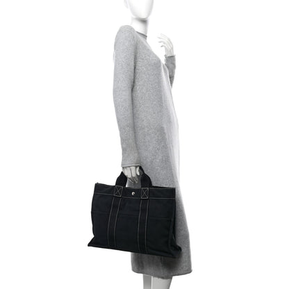 Hermes Canvas Fourre Tout MM Navy 2 of 10