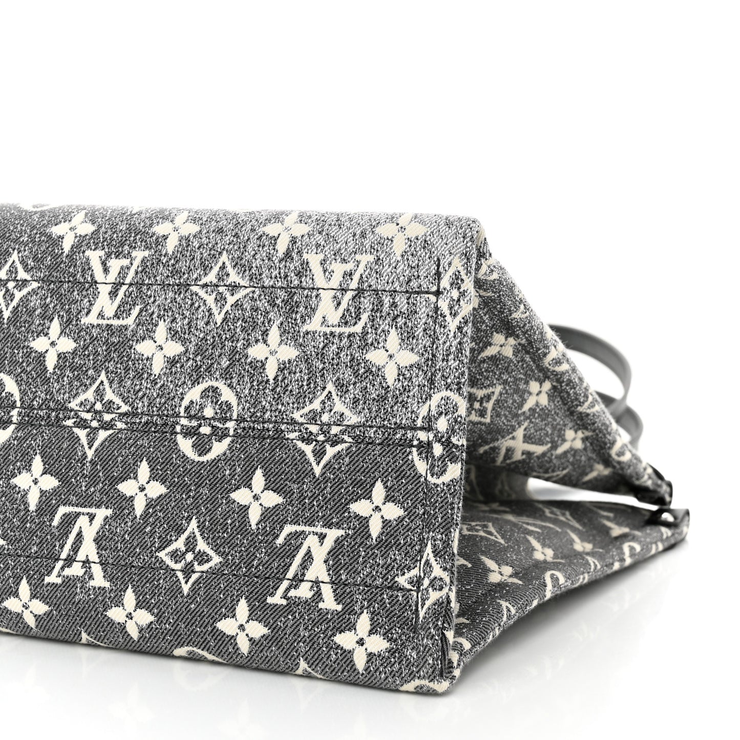 Monogram Jacquard Denim Onthego MM Black