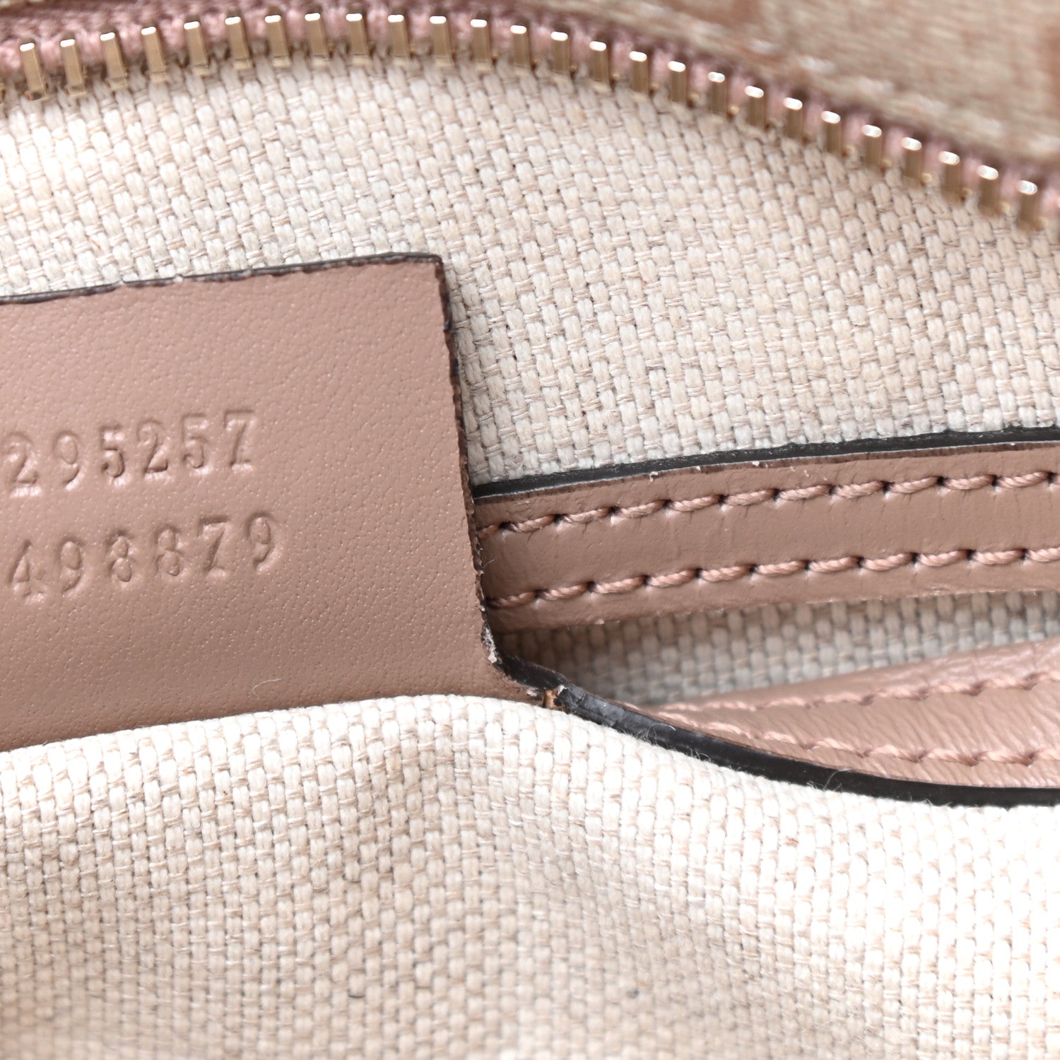 Gucci GG Supreme Monogram Selleria Calfskin Small Flat Messenger Bag Pink 7 of 10