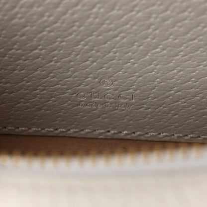 Gucci GG Supreme Monogram Textured Dollar Calfskin Web Mini Ophidia Half Moon Hobo Beige Ebony Mystic White 6 of 8