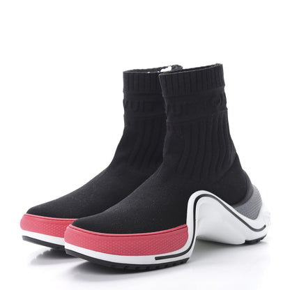 Louis Vuitton Stretch Textile LV Archlight Sneaker Boots 38 Fuchsia Black 3 of 8