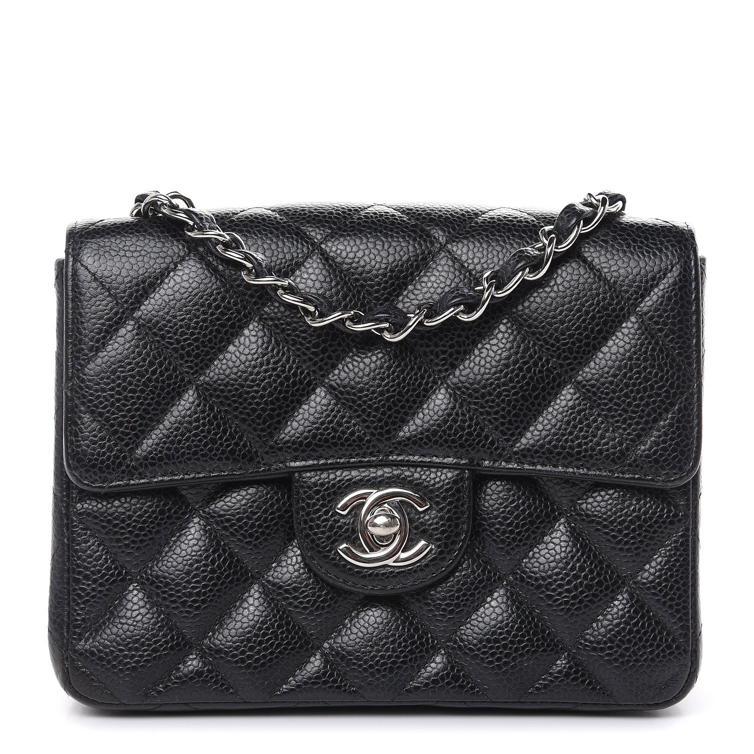 Chanel Caviar Quilted Mini Square Flap Black 1 of 15