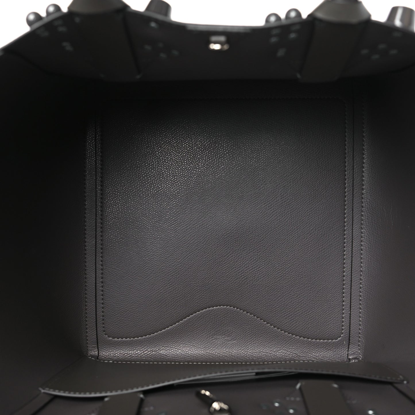 Calfskin Empire Spike Studded Small Cabachic Tote Rocket