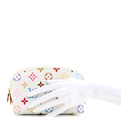 Louis Vuitton LV x TM Monogram Multicolor Cosmetic Pouch PM White 2 of 8